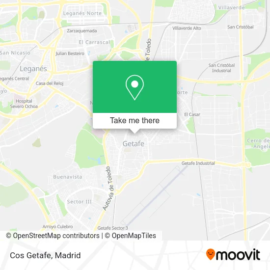 Cos Getafe map