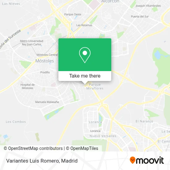 Variantes Luis Romero map