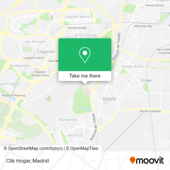 Clik Hogar map