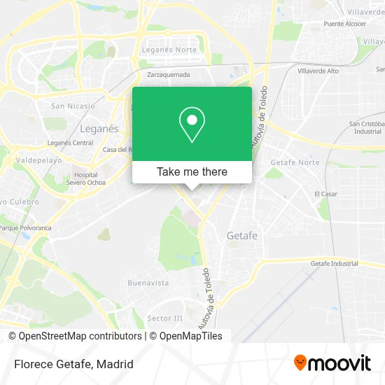 Florece Getafe map