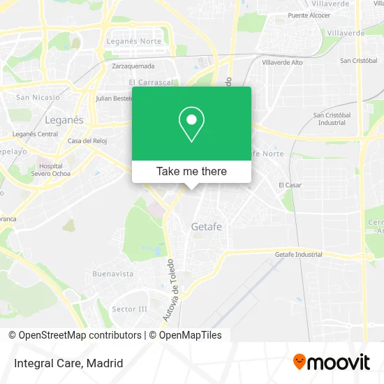 Integral Care map