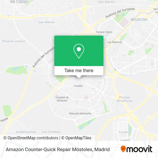 Amazon Counter-Quick Repair Móstoles map