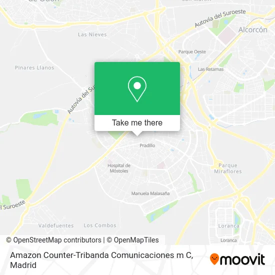 Amazon Counter-Tribanda Comunicaciones m C map