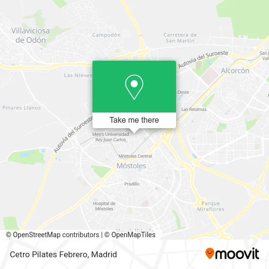 Cetro Pilates Febrero map