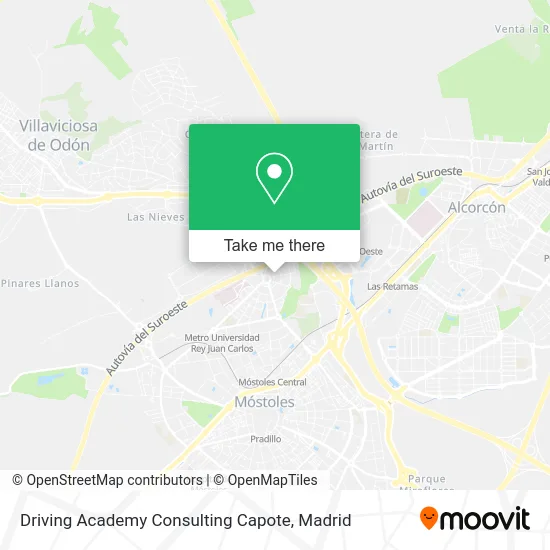 Driving Academy Consulting Capote map