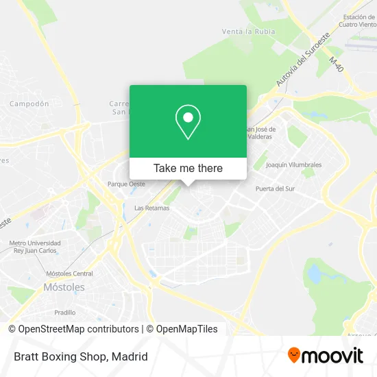 Bratt Boxing Shop map