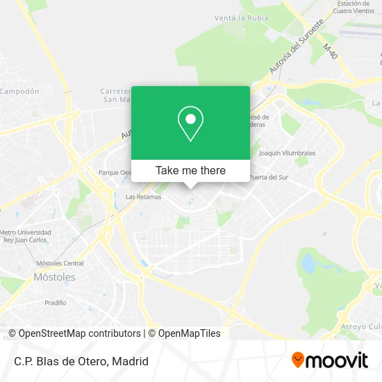 C.P. Blas de Otero map