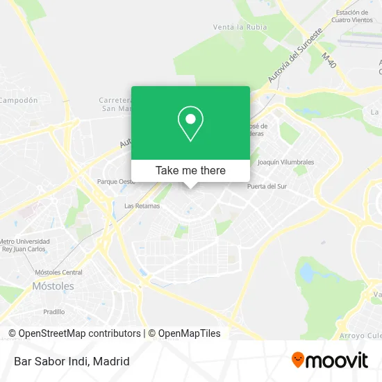 Bar Sabor Indi map