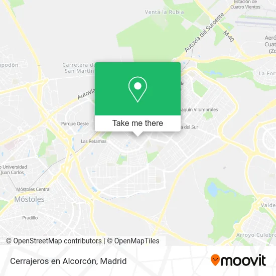 Cerrajeros en Alcorcón map