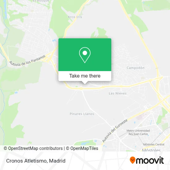 Cronos Atletismo map