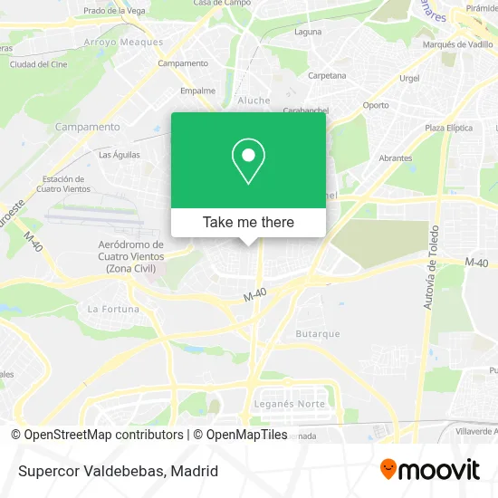 Supercor Valdebebas map