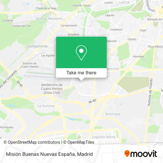 mapa Misión Buenas Nuevas España