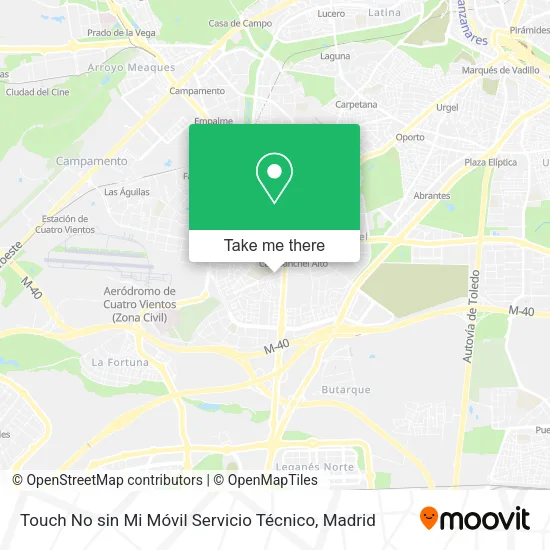 Touch No sin Mi Móvil Servicio Técnico map