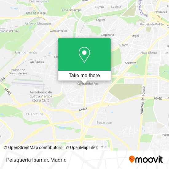 Peluquería Isamar map