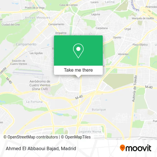 Ahmed El Abbaoui Bajad map