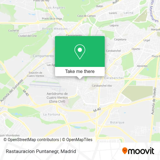 Rastauracion Puntanegr map