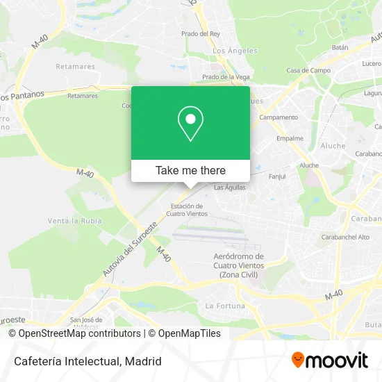 Cafetería Intelectual map
