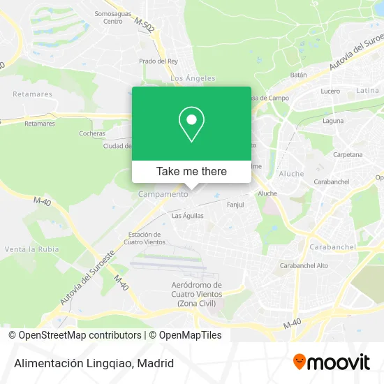 Alimentación Lingqiao map