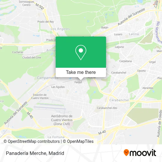 Panadería Merche map