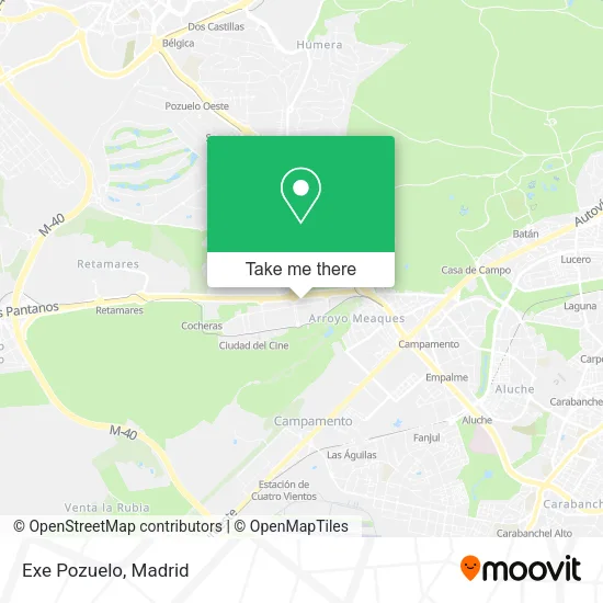 Exe Pozuelo map