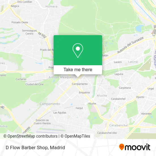 D Flow Barber Shop map