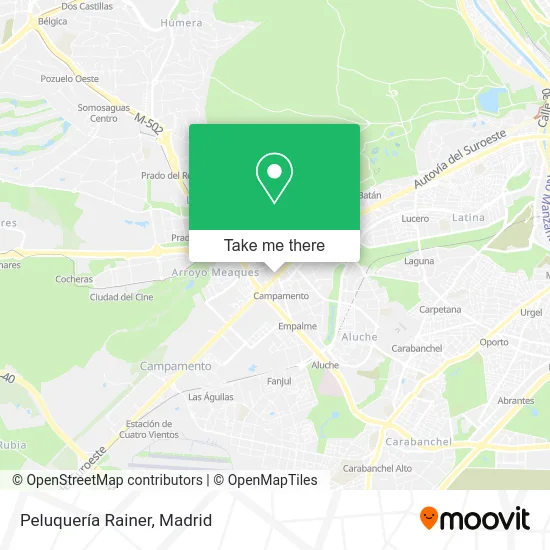 Peluquería Rainer map