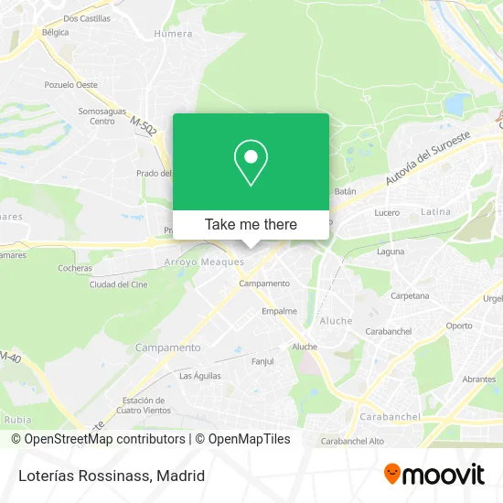 Loterías Rossinass map