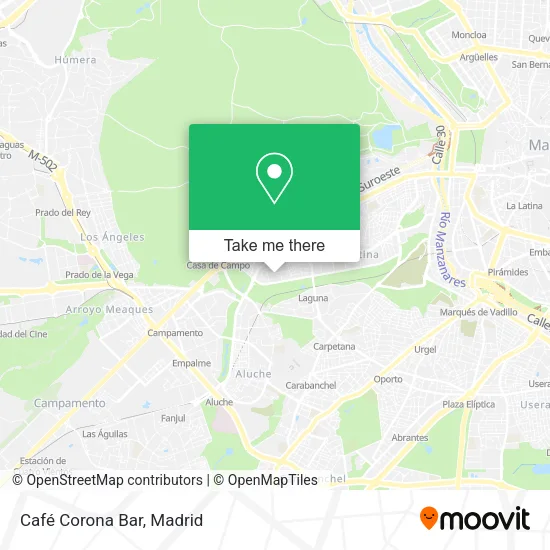 Café Corona Bar map
