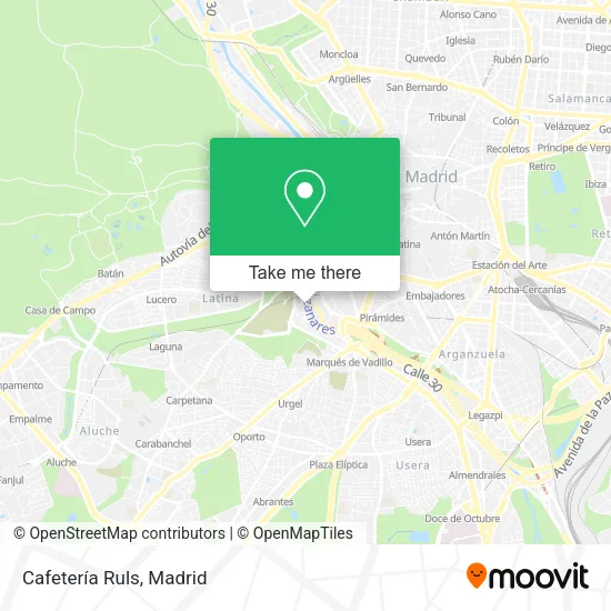 Cafetería Ruls map