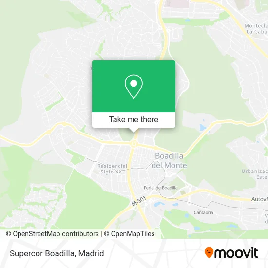 Supercor Boadilla map