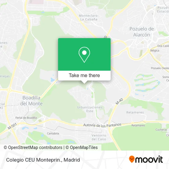 Colegio CEU Monteprin. map