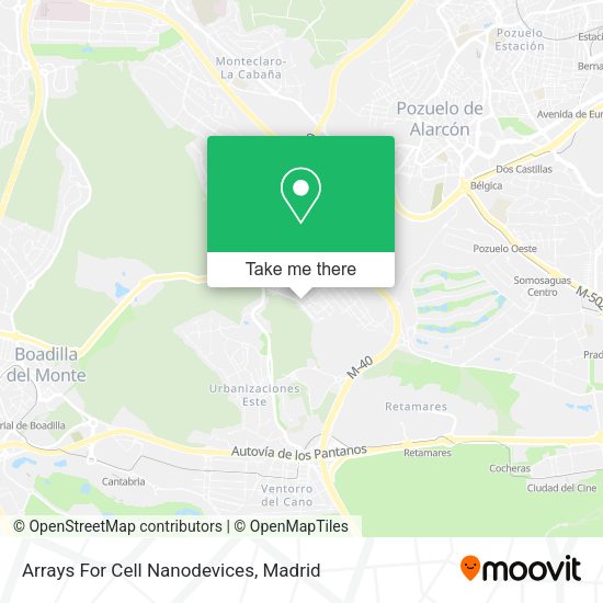 Arrays For Cell Nanodevices map