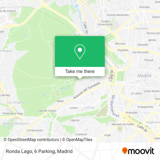 Ronda Lago, 6 Parking map