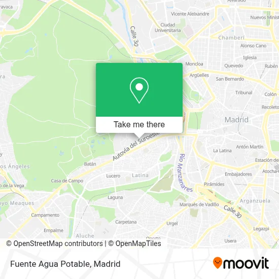 Fuente Agua Potable map