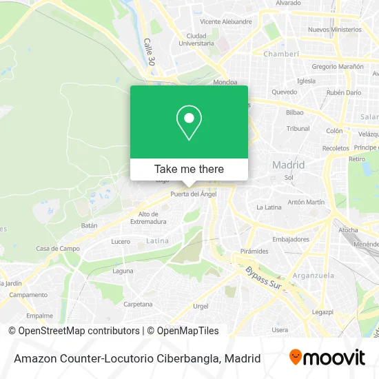 Amazon Counter-Locutorio Ciberbangla map