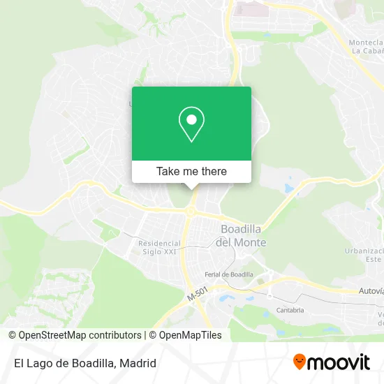El Lago de Boadilla map