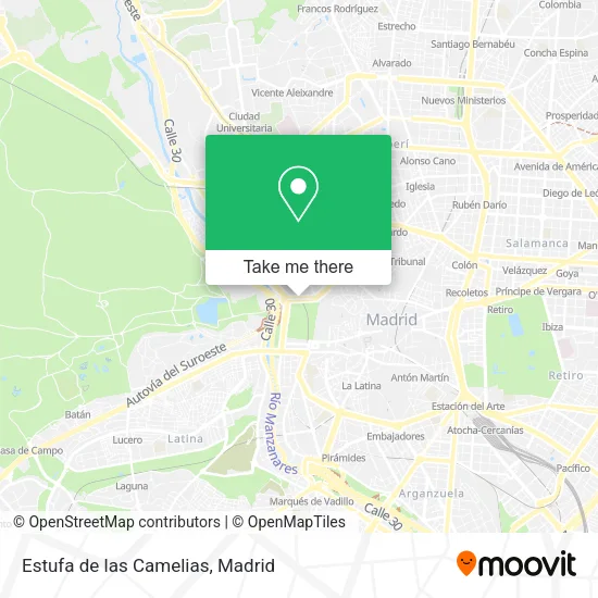 Estufa de las Camelias map