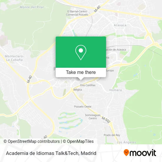 mapa Academia de Idiomas Talk&Tech