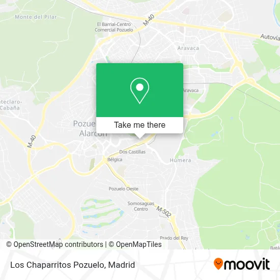 Los Chaparritos Pozuelo map