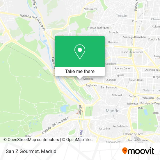 San Z Gourmet map
