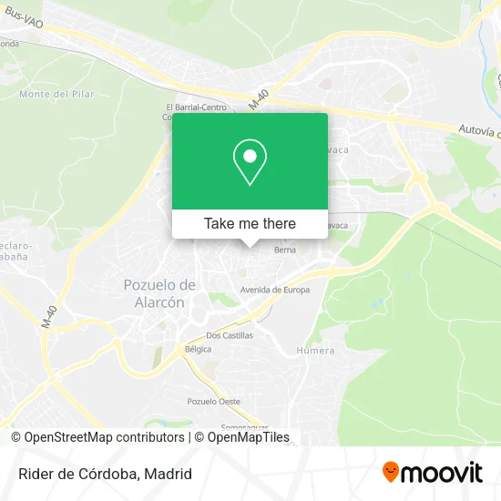 Rider de Córdoba map