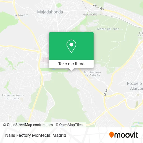 Nails Factory Montecla map