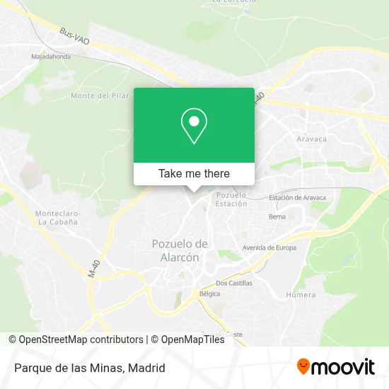 Parque de las Minas map