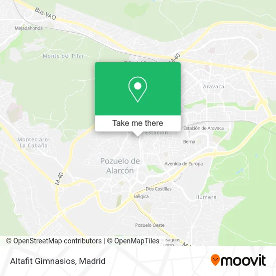 Altafit Gimnasios map