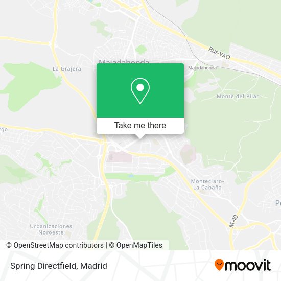 Spring Directfield map