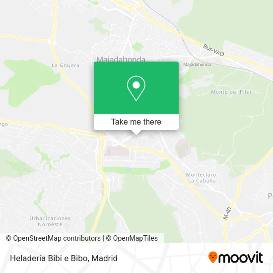 mapa Heladería Bibi e Bibo