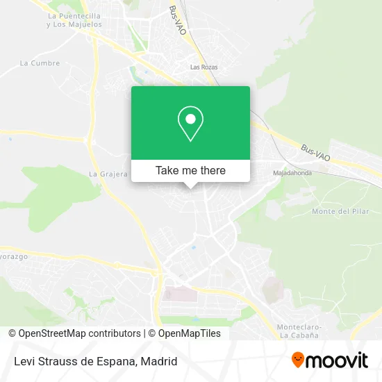 mapa Levi Strauss de Espana