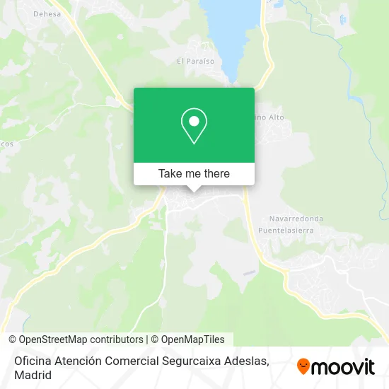 Oficina Atención Comercial Segurcaixa Adeslas map