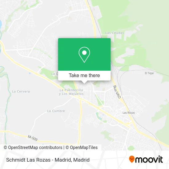 Schmidt Las Rozas - Madrid map