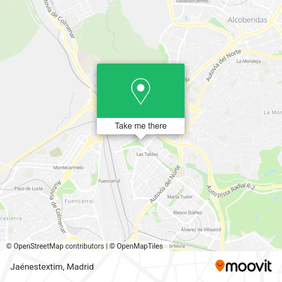 Jaénestextim map